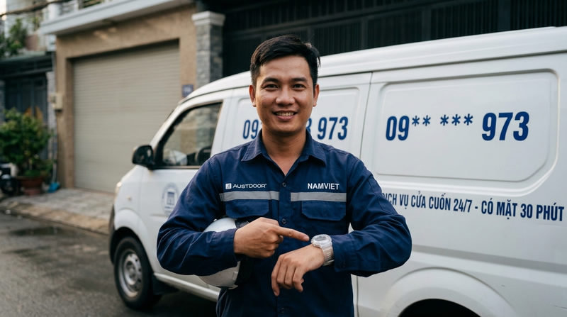 Dịch vụ lắp đặt và sửa cửa cuốn 24/7: Có mặt 30 phút tại [Địa phương]