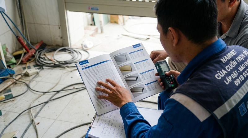 Bảng báo giá cửa cuốn Austdoor 2026 và chi phí dịch vụ