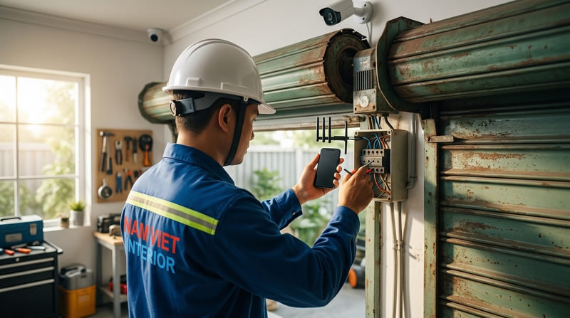 Có thể nâng cấp cửa cuốn cũ lên công nghệ chống đột nhập 2026 không?