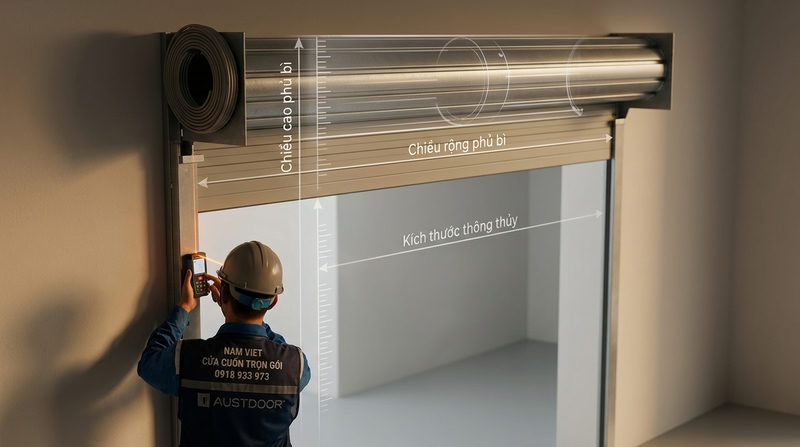 Hướng dẫn chi tiết cách tính giá cửa cuốn Austdoor trọn gói