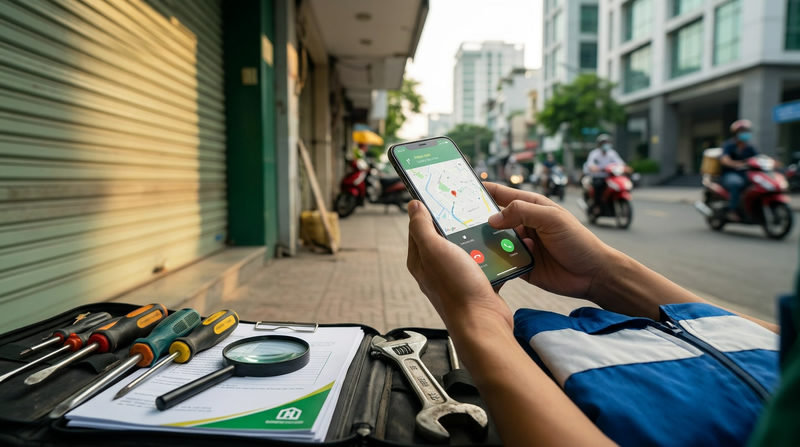 Quy Trình Dịch Vụ Sửa Cửa Cuốn Uy Tín HCM