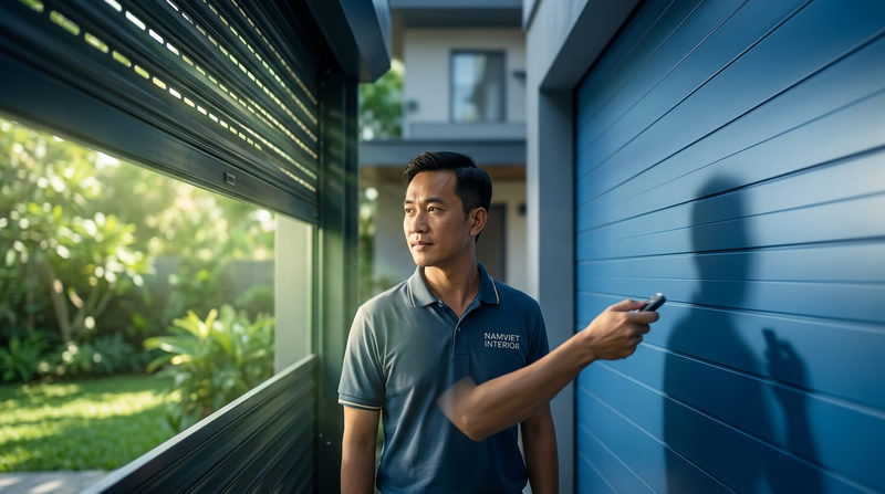 So sánh cửa cuốn khe thoáng và tấm liền: Đâu là lựa chọn tối ưu?