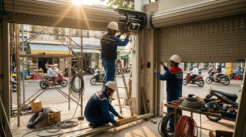 Đại lý lắp đặt và sửa cửa cuốn Austdoor uy tín tại TP.HCM