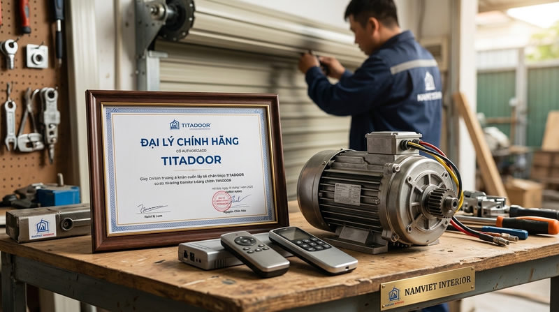 Đại lý thi công cửa cuốn Titadoor giá rẻ, uy tín số 1 TP.HCM