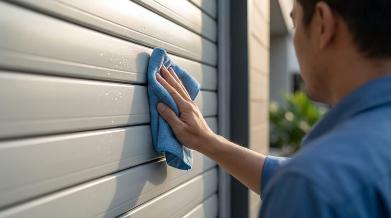 Hướng dẫn vệ sinh và bảo dưỡng cửa cuốn màu ghi sáng luôn như mới