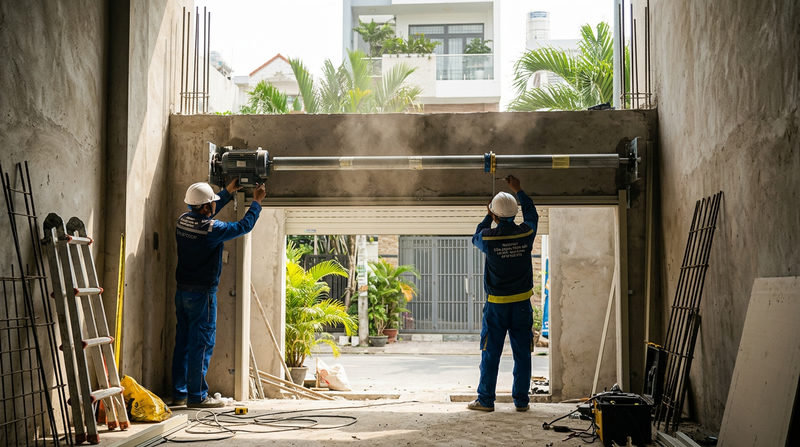 Quy trình thi công và lắp đặt cửa cuốn Austdoor tại TP.HCM