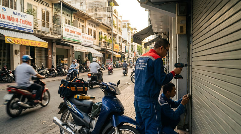 Thợ Sửa Cửa Cuốn Gần Đây - Phục Vụ Nhanh Chóng Khắp Các Quận TPHCM