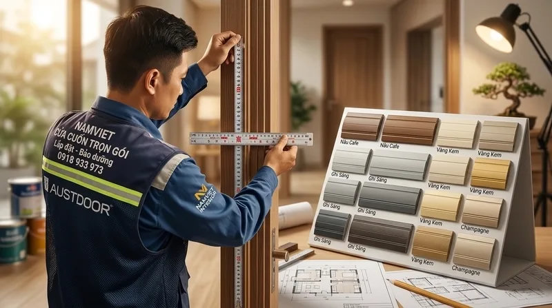 Yếu tố thẩm mỹ và phong thủy trong thiết kế cửa cuốn