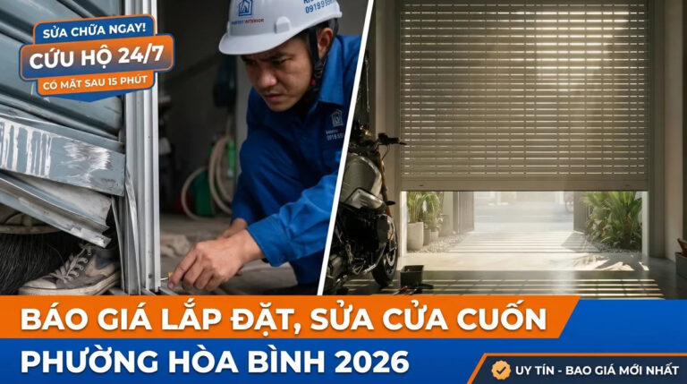 Báo Giá Lắp Đặt, Sửa Cửa Cuốn Phường Hòa Bình 2026