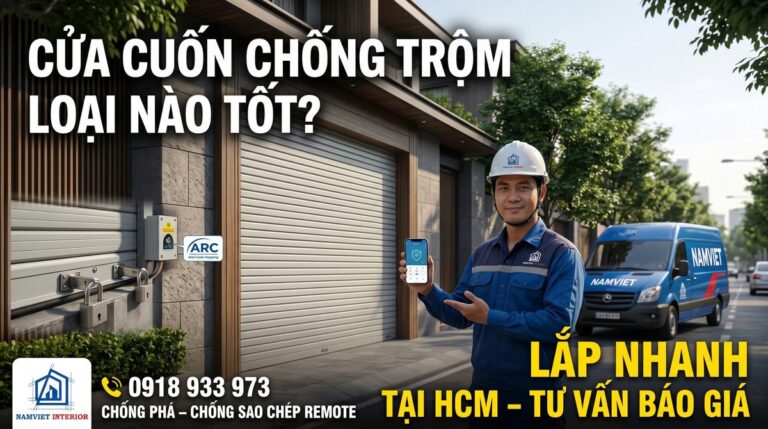 Cửa cuốn chống trộm loại nào tốt? Lắp nhanh tại HCM