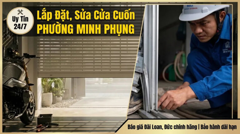 Lắp Đặt, Sửa Cửa Cuốn Phường Minh Phụng Uy Tín 24/7