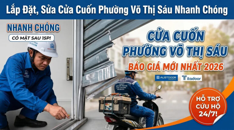 Lắp Đặt, Sửa Cửa Cuốn Phường Võ Thị Sáu Nhanh Chóng