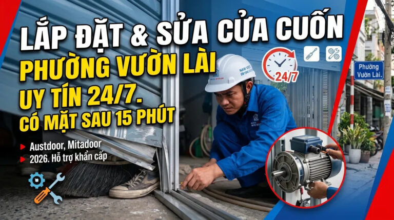 Lắp Đặt & Sửa Cửa Cuốn Phường Vườn Lài Uy Tín 24/7