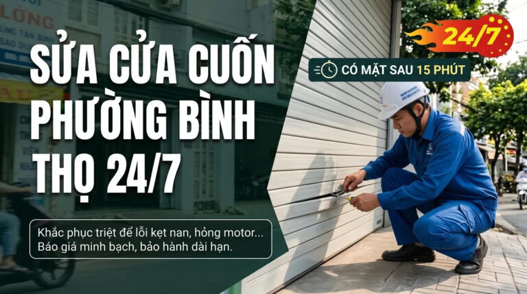 Sửa Cửa Cuốn Phường Bình Thọ 24/7 – Có Mặt Sau 15 Phút